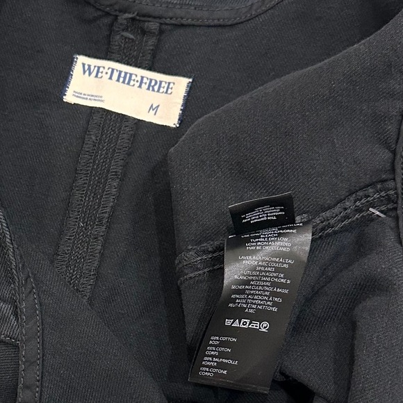 NEW We The Free High Roller Shortall Black True North Relaxed Oversized Boho M‎ - Picture 6 of 6